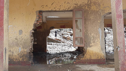 Nhiều trường học xứ Mù Cang Chải tan hoang sau lũ quét