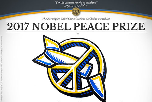  ICAN đoạt giải Nobel Hòa bình năm 2017