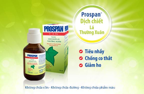 sử dụng thuốc ho Prospan cho trẻ an toàn và hiệu quả