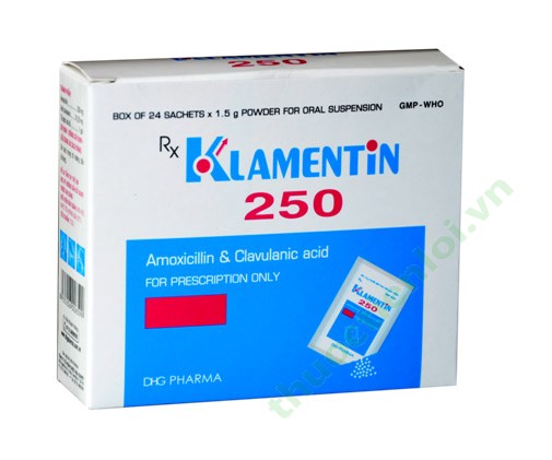 Thuốc kháng sinh Klamentin 250