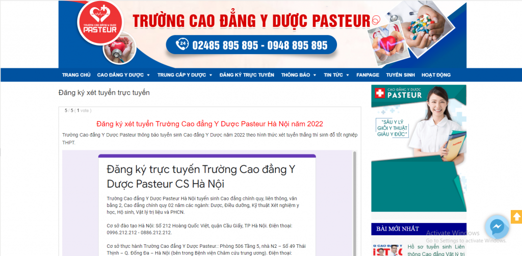 Trường Cao đẳng Y Dược Pasteur