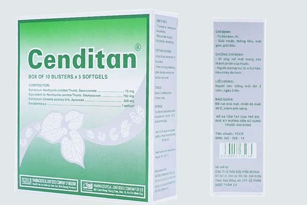 Thông tin cụ thể về thuốc Cenditan