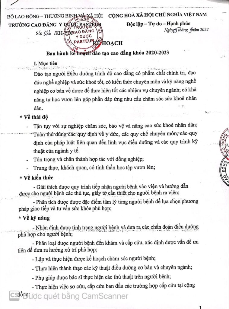Trường Cao đẳng Y Dược Pasteur